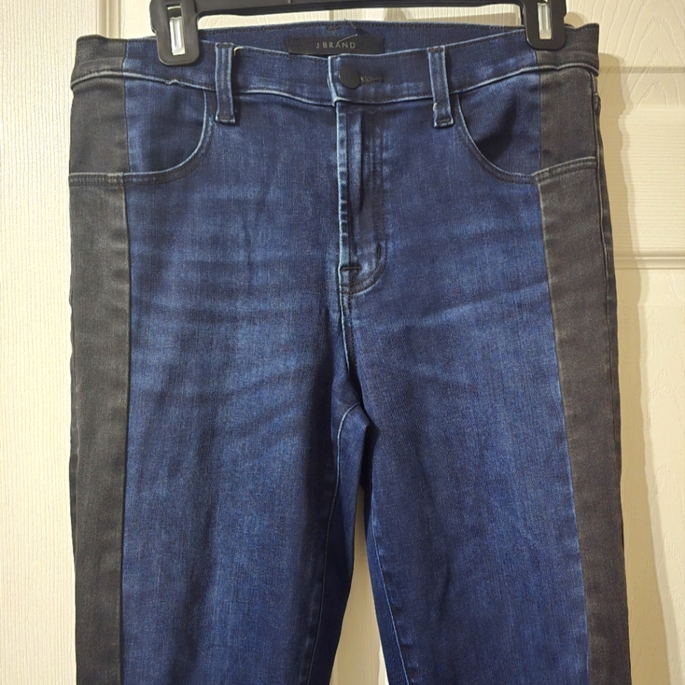 J Brand Maria High Rise Skinny Jeans in Duality, Two-Toned, Stretch, Sz 28, EUC! - Picture 3 of 13